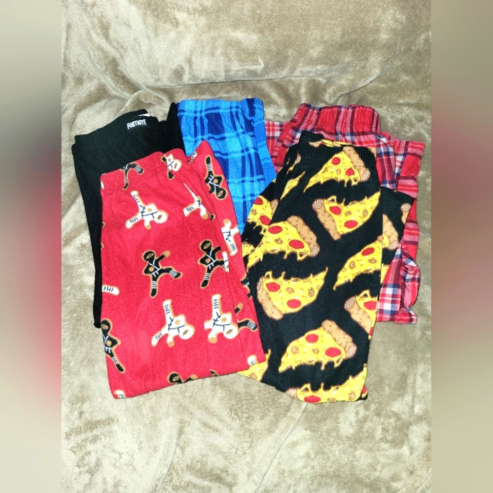 5 pairs Boys Size 8Y Pj bottoms